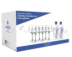 NORDES ATLANTIC GIN 40% Gift Pack (2 bott + 6 Calici)