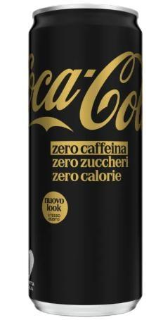 COKE ZERO Caff. ZERO Zucch. ZERO Calorie cl.33x24 Lattina